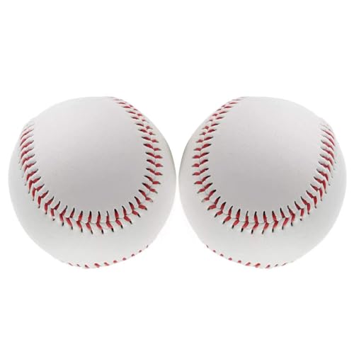 Lawnrden Unmarkierte Baseball -Standardgröße 9 -Zoll Soft Practice Autogramme League -Wettbewerb Ball 2pcs, Soft Baseball von Lawnrden