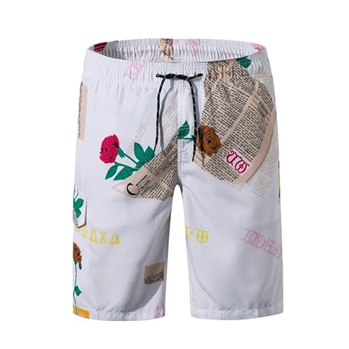 Herren Casual Pants Home Printing Strand Hosen Surf-Hosen Jugend Mode Shorts von Lay U HOME