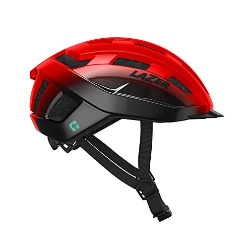 LAZER Codax KinetiCore Fahrradhelm Fahrradausrüstung für Erwachsene Herren & Damen Fahrrad Kopfbedeckung Rot Schwarz One Size von Lazer