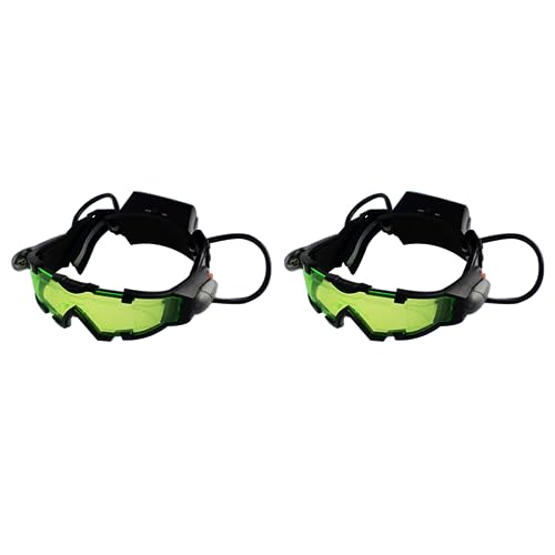 Lckiioy 2X Nachtsichtbrille Verstellbare Kinder-LED-Nachtbrille für Die Rennradjagd zum Schutz Der Kindergeschenk von Lckiioy