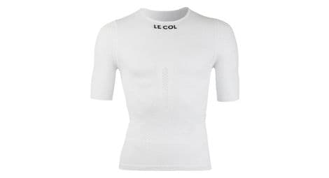 unisex kurzarm unterhemd der kragen pro mesh weis von Le Col