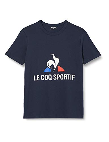 Le Coq Sportif Jungen Fanwear Tee SS Kurzärmeliges T-Shirt, Kinder, Kleid, blau, 12 años von Le Coq Sportif