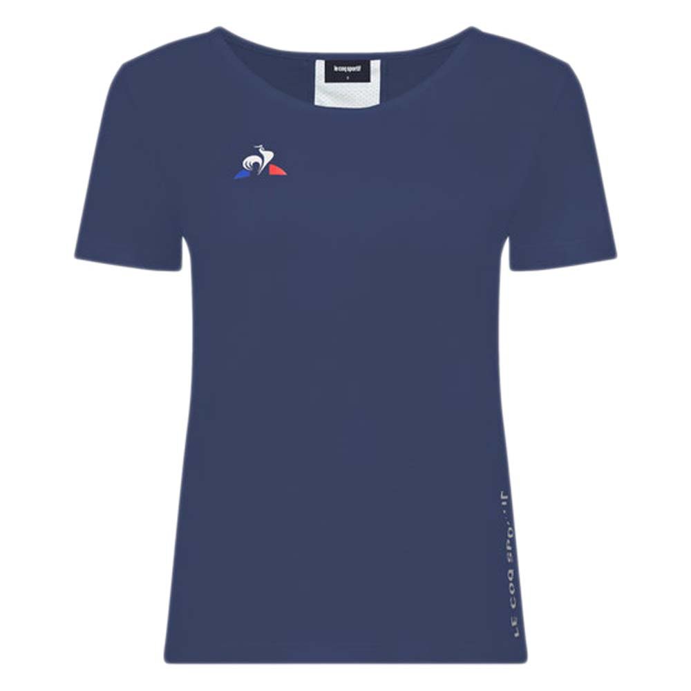 Le Coq Sportif Tennis Nº1 Short Sleeve T-shirt Blau 2XS Frau von Le Coq Sportif