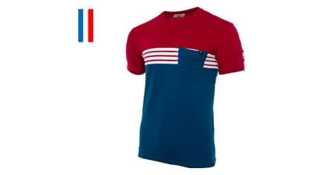 lebram short sleeve t shirt tourmalet tasche rot   blau von LeBram