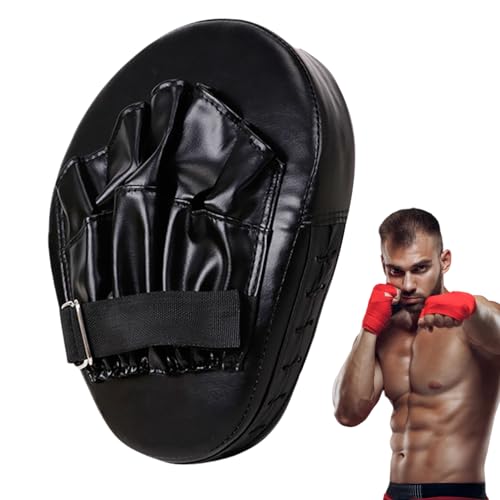 LeKing Focus Pads Boxhandschuhe, Handziel gebogenes Trainingsgerät, Schlaghandschuhe, atmungsaktiv, verstellbar, Gebogene Schlaghandschuhe, Boxpolster, für MMA, Kickboxen, Kampfsporttraining von LeKing