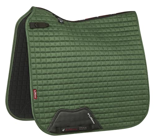 LeMieux Dressage Schabracke, Hunter Green Suede Square, L von LeMieux