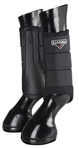 LeMieux Unisex-Erwachsene Prosport Grafter Brushing Boots Pair Bürsten Stiefel, Schwarz, S von LeMieux