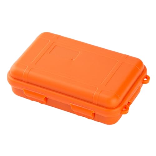 Leadrop wasserdichte Outdoor-Box, sichere Aufbewahrung von Ausrüstung, stoßfest, stoßfest, große Kapazität, tragbare Camping-Werkzeugtasche Orange von Leadrop