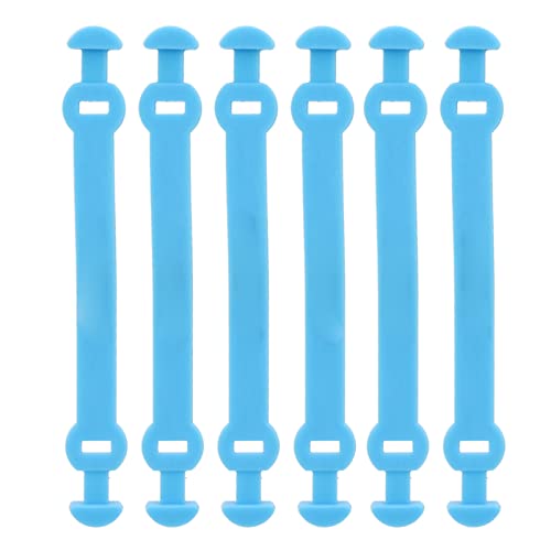Leapiture 6 Stück Vibrationsdämpfer mit Langer Schnalle, Tennis-Vibrationsdämpfer, Lange Schnalle, reduziert Vibrationen, Schlägersaiten-Absorber für Outdoor-Sportarten (Blau) von Leapiture