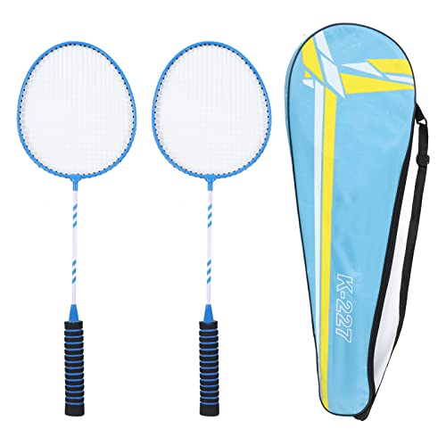 Leapiture Badmintonschläger-Set, Blau, Geteilte Badmintonschläger aus Ferrolegierung Und Nylon Mit Aufbewahrungstasche Für Sportarten Für Erwachsene von Leapiture