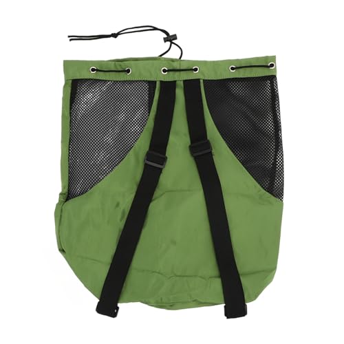 Leapiture Strandsack, großersack, Leichter Netzsack, Schwimm-Netz-Sack mit Taschen, atmungsaktiver Netz-Sack für Schwimmen, Fitnessstudio und Trainingsausrüstung (Grün) von Leapiture