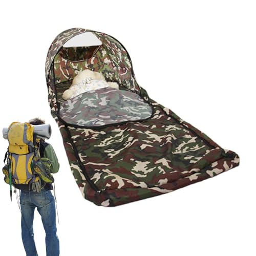 Wanderschlafsack, Schlafsack für Camping - Tragbare Schlafsackhülle | Schlafsäcke für Erwachsene, wasserdichter, Leichter Schlafsack für Camping, Rucksackreisen, Wandern von LearnLyrics