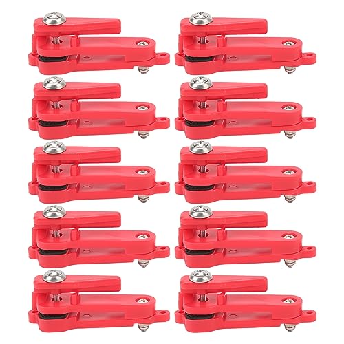 Leatikall 10pcs Schwere Spannungs Snap Release Clips, Downtrigger Release Clips Leichter tragbarer Trolling Clip zum Trolling Offshore Fischen von Leatikall