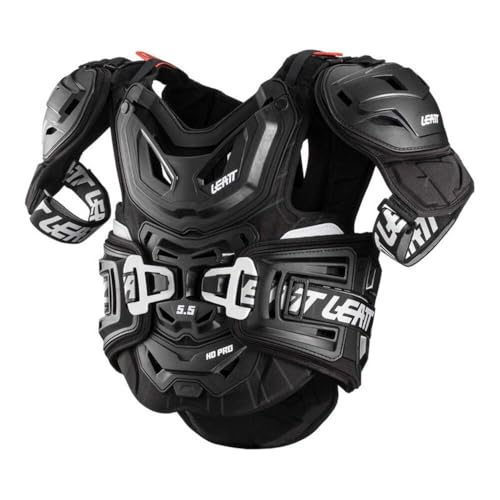 Leatt 5.5 PRO HD Motorrad Brustschutz Unisex Erwachsene, Unisex_Erwachsene, 5014101101, Schwarz, One Size von Leatt