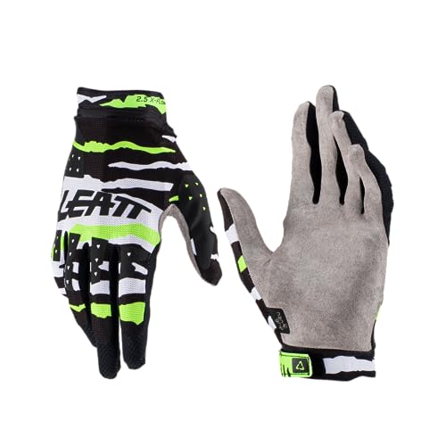 Leatt 2.5 X-Flow Tiger Motocross-Handschuhe (Black/White/Neon Yellow, S) von Leatt