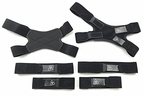 Leatt C- Frame Unisex Knieschoner Set Strap - Erwachsene Black, One Size von Leatt