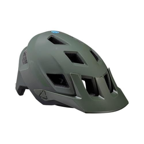 Leatt MTB AllMtn 1.0 Mountainbike-Helm – Grün Spinach – M 55 – 59 cm, Spinatgrün, M 55-59cm von Leatt