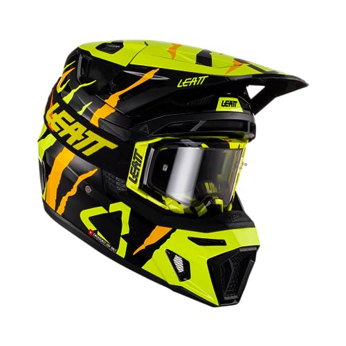 Leatt Motocross-Helm-Kit mit Brille Moto 8.5 V23 Schwarz Gr. L von Leatt