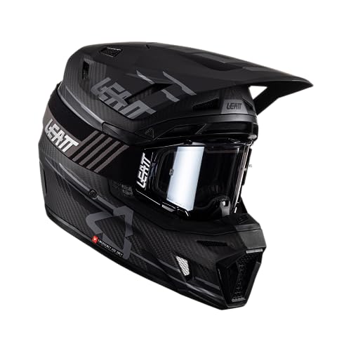 Leatt Motocross-Helm-Kit mit Brille Moto 9.5 V23 Schwarz Gr. M von Leatt