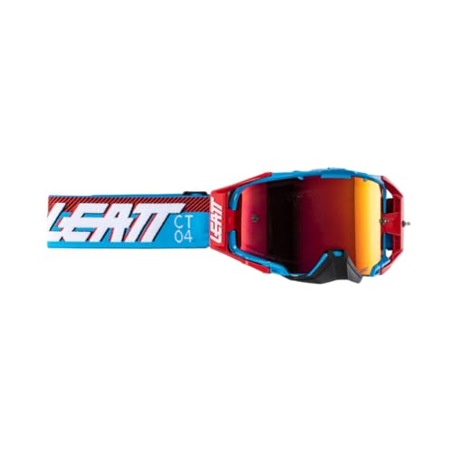 Leatt Velocity 6.5 Iriz Motocross-Maske mit doppelter Linse, Anti-Beschlag- und kugelsicher von Leatt