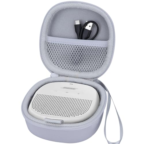 Lebakort Hart Schutz Hülle Etui Tasche für Bose SoundLink Micro Kleiner Tragbarer Bluetooth Lautsprecher (Weiß) von Lebakort
