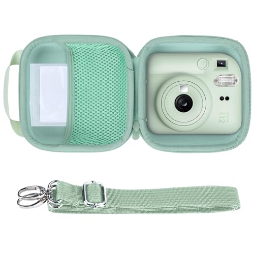 Lebakort Hart Schutz Hülle Etui Tasche für INSTAX Mini 12 Sofortbildkamera/INSTAX Mini 11 Sofortbildkamera (Mint-Green) von Lebakort