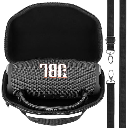 Lebakort Hart Tasche Hülle Etui Tasche für JBL Charge 6 Tragbarer Lautsprecher (Schwarz) von Lebakort
