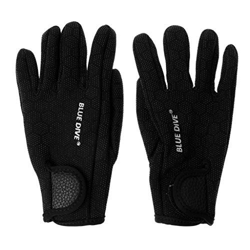 Leeadwaey 1 Paar 1,5 mm Neoprenanzüge Handschuhe Tauchen Schwimmen Surfen Kanu S schwarz von Leeadwaey