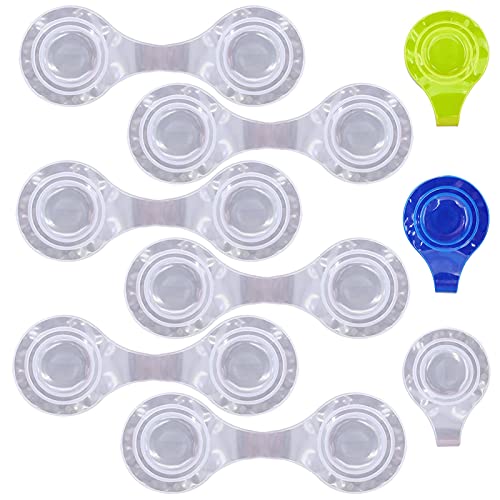 Leeelyan 6 Stück Magnetische Reflektoren,Kinder Reflektoren,Reflektor Clips Anhänger für Rucksack/Schulranzen/Kleidung/Jacke/Kinderwagen von Leeelyan