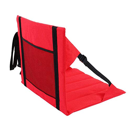 Leftwei Klappkissen für den Außenbereich, kompaktes tragbares Picknickkissen mit Klappdesign, Stadionsitz für den Strandsitz(red) von VINGVO