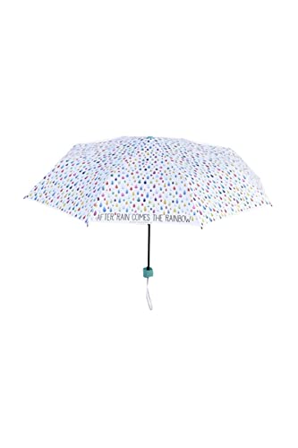 Legami - Faltbarer Regenschirm, Ø 100 cm, aus Polyester, Gestell aus schwarzem Stahl, Griffe aus Kunststoff, leicht, winddichte Struktur, Tasche im Lieferumfang enthalten, After Rain, Small, Casual von LEGAMI