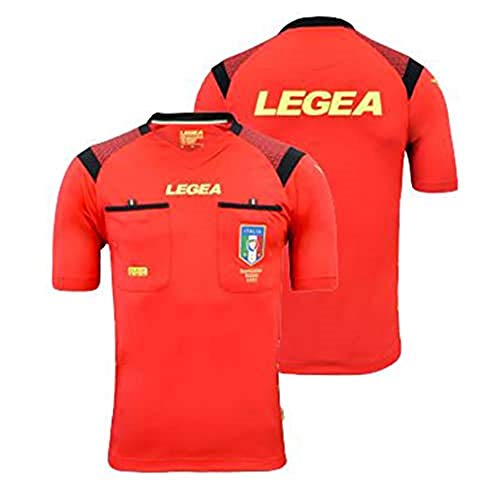 LEGEA Herren Maglia Gara Offizielles FIGC Aia MC Shirt für Saison 2019/2020, Gelb, XS von Legea
