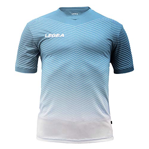 LEGEA Herren Bilbao Trainingsshirt, Hellblau/Weiß, L von Legea