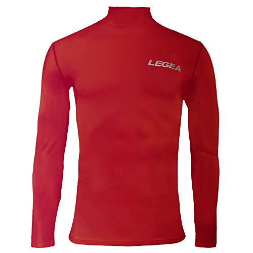 Legea Body 6 Dynamic Herren Unterhemd Langarm Stehkragen Herren XL rot von Legea