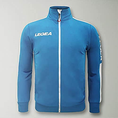 LEGEA California Full Zip Jacke, Azurblau/Weiß, XXL von Legea