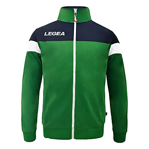 LEGEA Herren Bolivia Full Zip Jacke, Verde/Blu, M von Legea