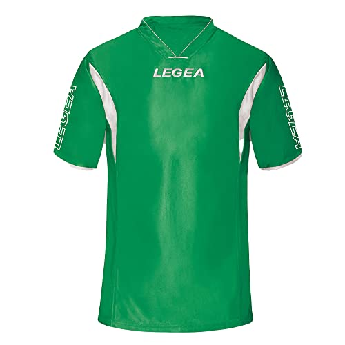 Legea Unisex – Erwachsene Indiana Basketball-T-Shirt, Grün-Weiß, L von Legea
