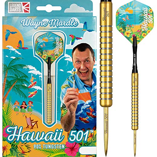 Wayne Mardle Hawaii 501 90% Gold - Steeldarts 26 Gramm von Legend Darts
