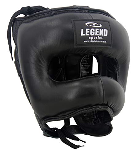 Kopfschutz + Nasenschutz PRO Schwarz M von Legend Sports