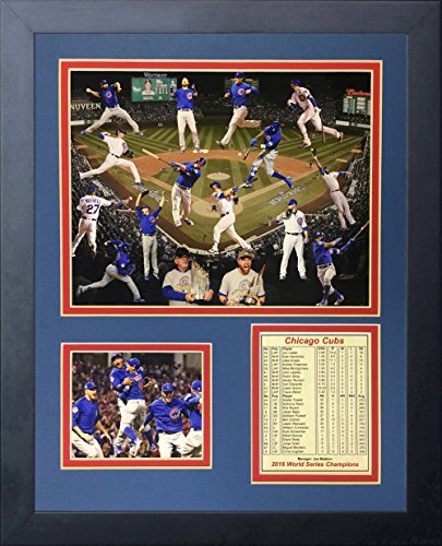 Legenden Sterben Nie 2016 MLB Chicago Cubs World Series Champions Collage gerahmtes Foto Collage, 27,9 x 35,6 cm von Legends Never Die