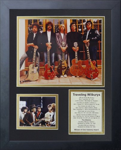 Legenden Sterben Nie Traveling Wilburys gerahmtes Foto Collage, 11 x 35,6 cm von Legends Never Die