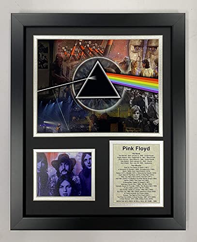 Legends Never Die Pink Floyd Mosaik – Englische Rockband-Sammelstück, gerahmte Foto-Collage – 30,5 x 38,1 cm von Legends Never Die