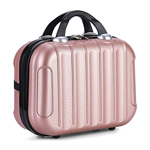 Leikance Mini-Reise-Koffer, tragbare Reisetasche, wasserdicht, Kosmetiktasche mit elastischen Bändern, 35,6 cm von Leikance