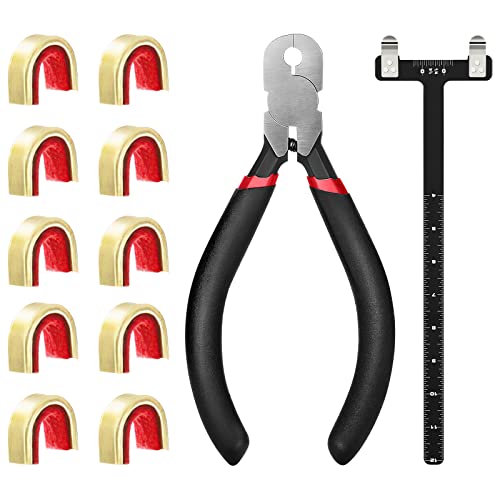 Leikurvo Bogenschießen Nocking Points T-Form Bogen Quadrat Lineal Set Bogenschnur Nockpunktzange Zange Bogenzubehör für Compound und Recurvebogen von Leikurvo