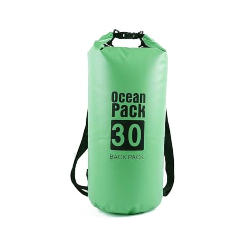 PVC-Trockensäcke, multifunktionaler Outdoor-Rucksack, große Kapazität, eine Schulter, Kajak-Rafting-Tasche, grün, 10 l, 10 l, 1 Schulter von Leisurealeaneag