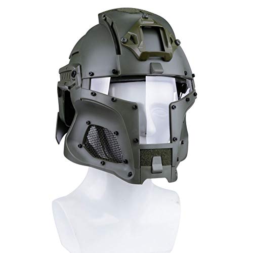 Lejie Taktische Helm Full Face Mesh Goggles Air Gun Paintball Maske CS Outdoor-Aktivitäten Militär Film Schutz Schnelle Helm von Lejie
