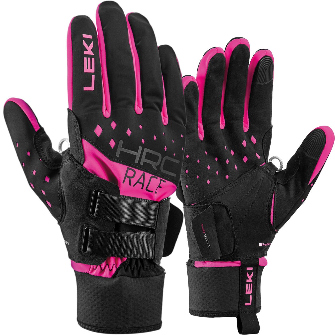 Leki Damen Handschuh Nordic RACE SHARK black/pink von Leki