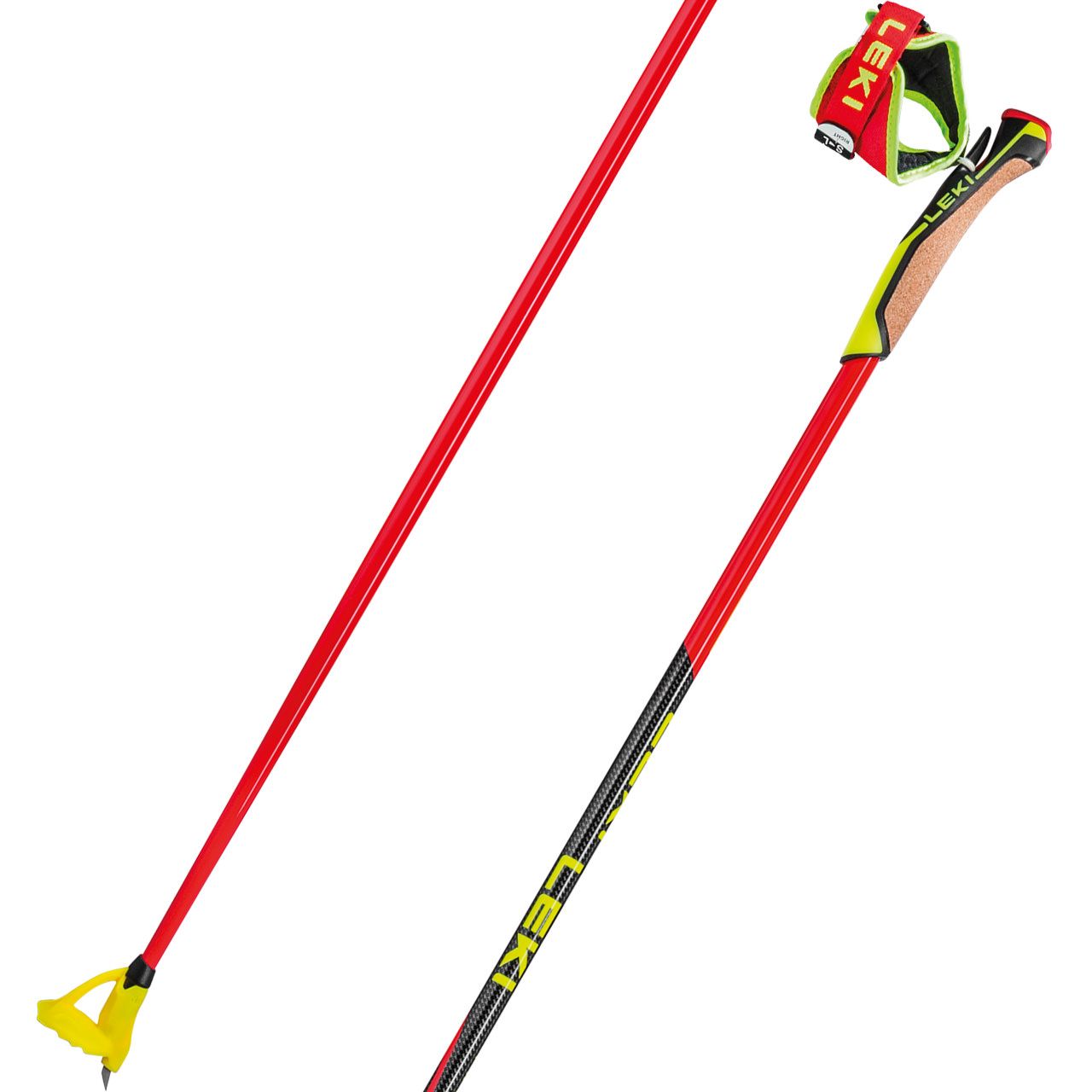 Leki HRC Marathon bright red/neonyellow/black von Leki