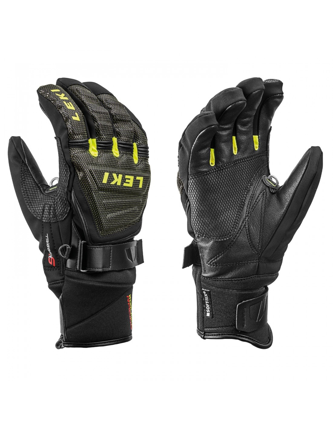 Leki Handschuh Race Coach C-Tech S Handschuhvariante - Handschuhe, Handschuhgröße - 6.5, Handschuhfarbe - Black, von Leki