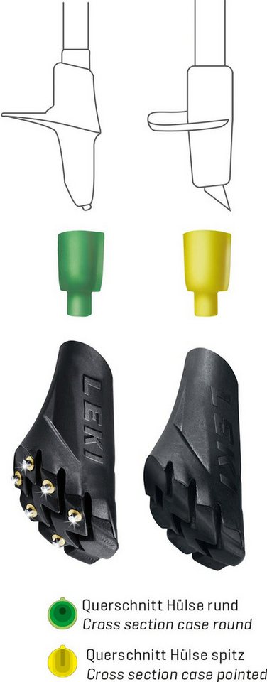 Leki Nordic-Walking-Stöcke Gummipuffer Power von Leki